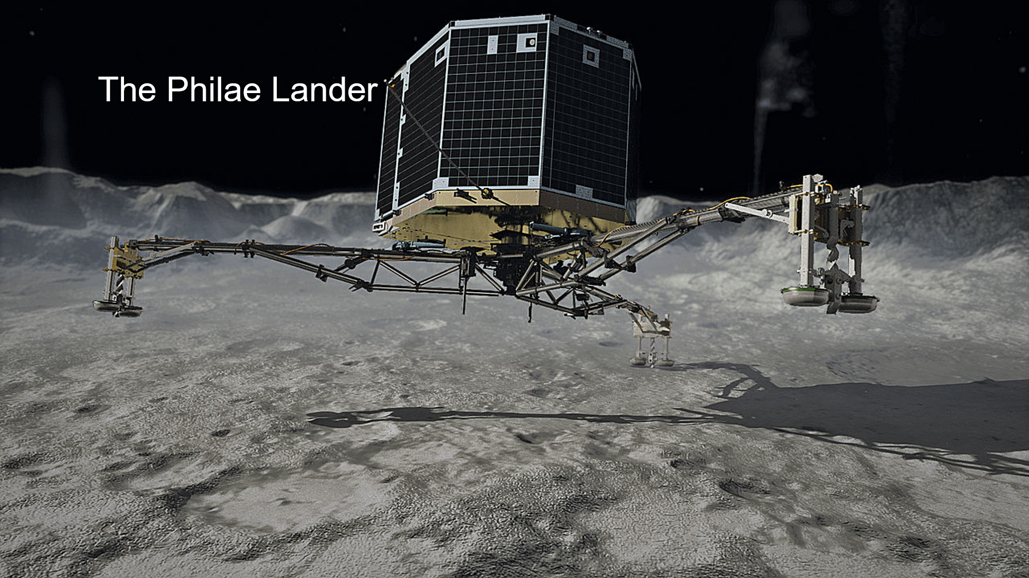 The image is an artist’s conception of how the landing should have happened.  